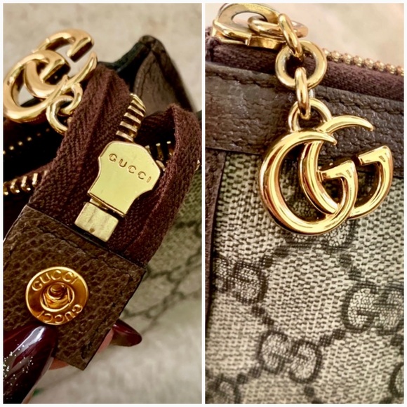 👑✅PRICE FIRM✅AUTHENTIC Gucci GG Supreme Ophidia Wristlet - Picture 8 of 17